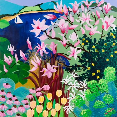 Magnolias in Salcombe by Maggie Rowe
